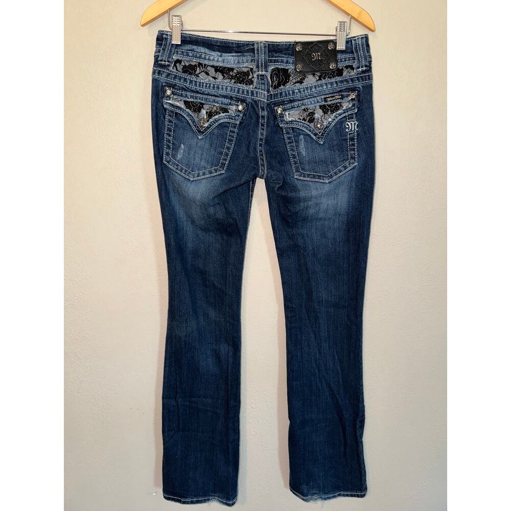 Miss Me studded rhinestone bootcut jeans SZ 30